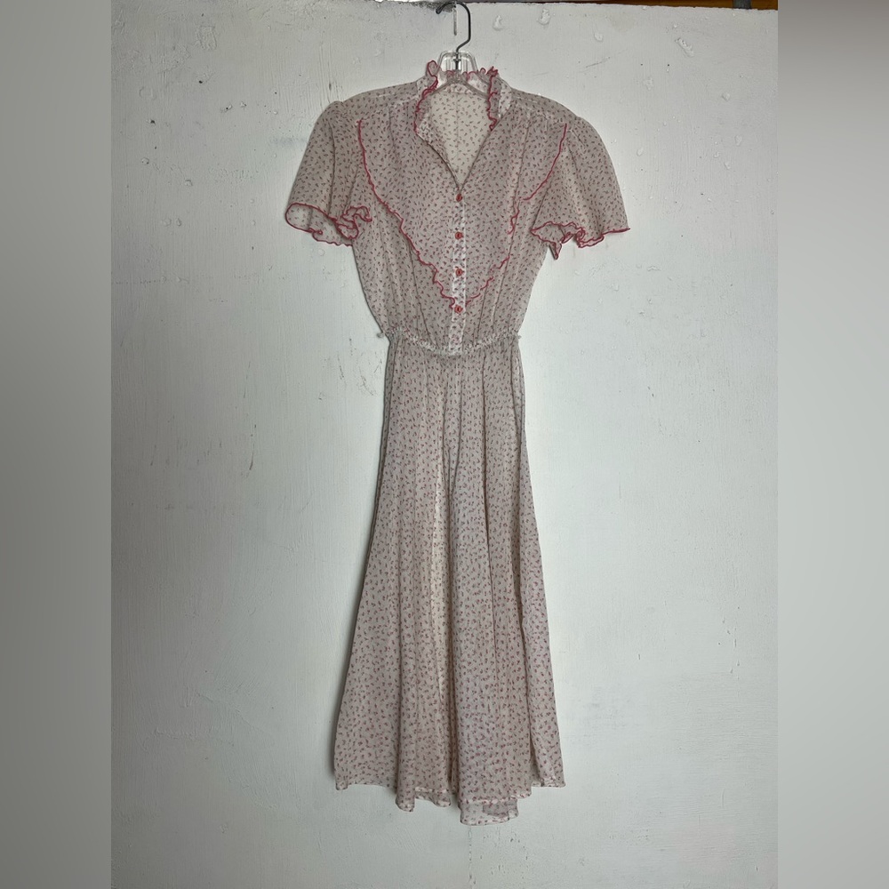 super elegant light flowery costume dress